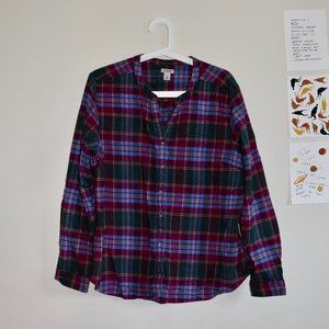 LLBean Flannel Womens Size L